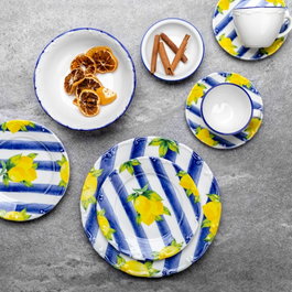 Hermia Juego de Desayuno de Porcelana de 26 Piezas Multicolor
